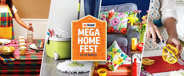 India Desire : Big Bazaar Mega Home Fest 14th-18th March: Get Upto 80% Off On Home Essentials Products